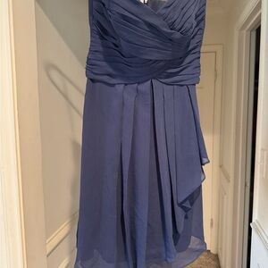 David's Bridal Navy Blue Dress